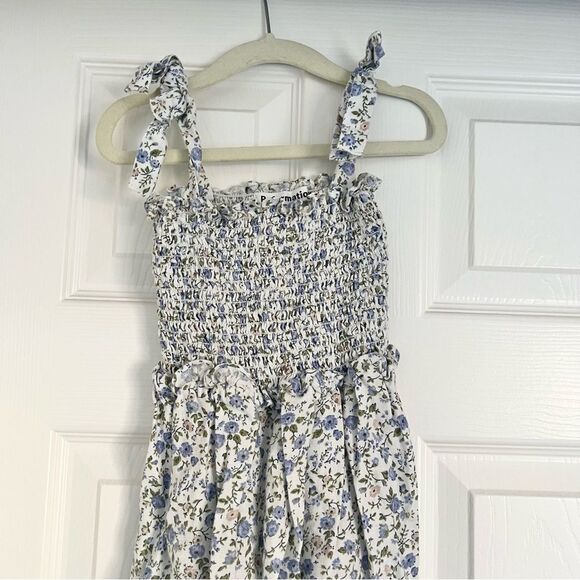 Reformation Kids Dawson Linen Dress Pixie Blue Size 8 EUC (runs small) - Picture 4 of 10